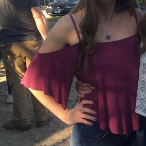 AEO Cold Shoulder Top